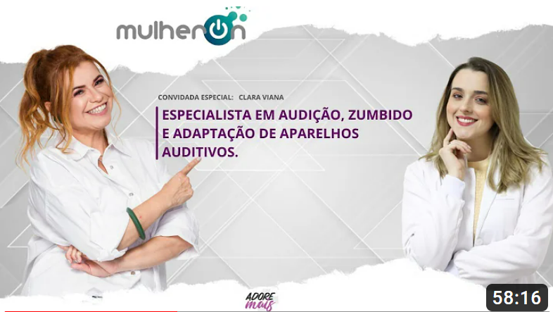 Entrevista da fonoaudióloga Clara Viana ao programa MulherOn, da rádio Adore Mais FM